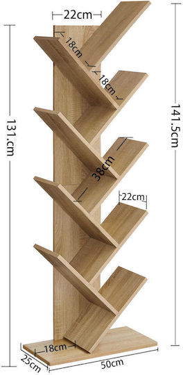 Sonoma Bookcase 50x25x141.5 cm