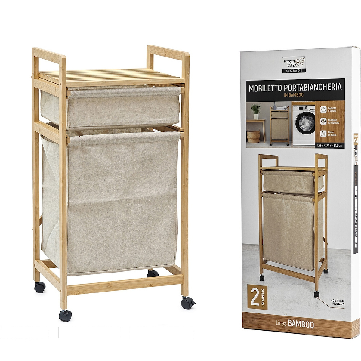 専用❗️リリパットレーン375☆DUNSTER YARN MARKET Artelibre Bamboo Fabric Laundry Basket 42x33.5x84.5cm