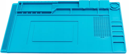 Син силиконов антистатичен подложка 450x300mm Te-501