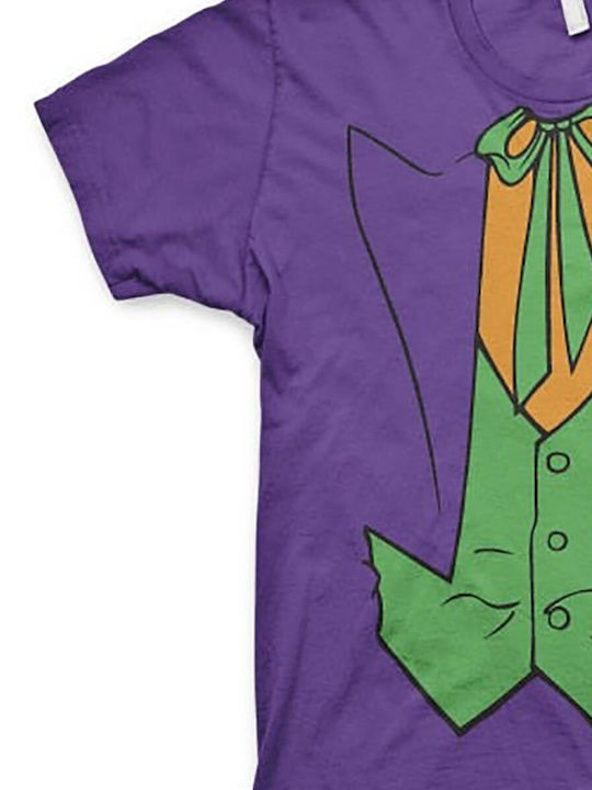Joker Suit T-shirt Purple Wb-1-bat009-h31-pu