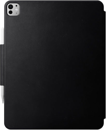 Nomad Folio Flip Cover Din Piele Neagră Pentru iPad Pro 13