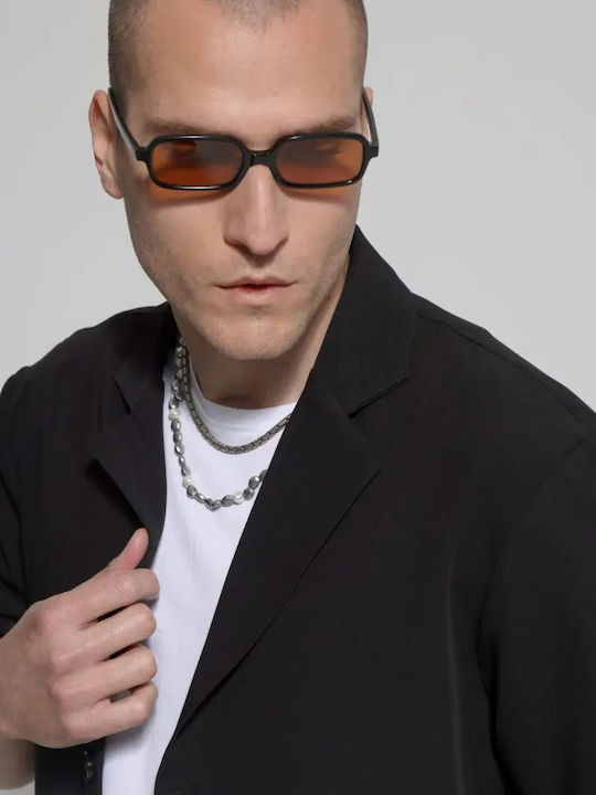 Sacou bărbați cu croială strâmtă Black
