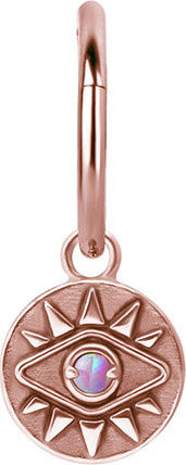 Crazy Needles Threaded Motif for Jewelry in Shape Eye