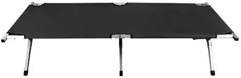 Folding Bed/Camp Cot Single Black 189x70x43cm