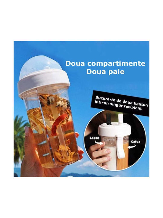 Water Bottle Plastic 420ml White