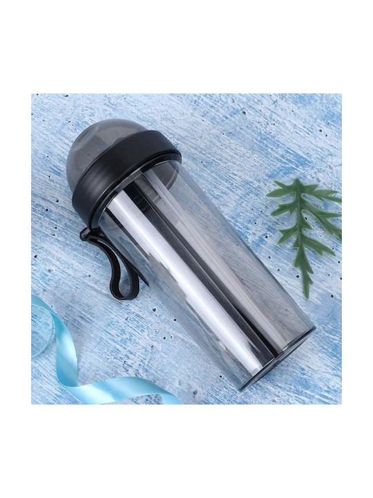 Παγούρι Πλαστικό 600ml Μαύρο