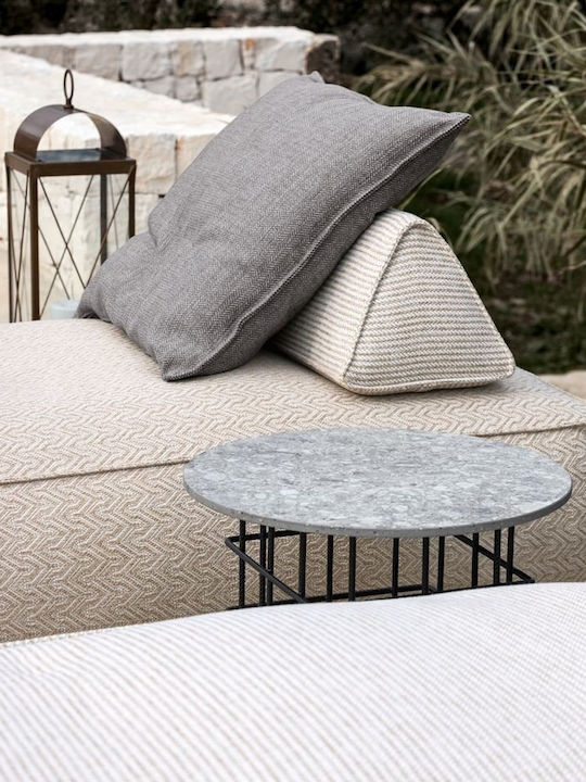 Πουφ Κρεβάτι Αδιάβροχο Μπεζ 200x80x35cm