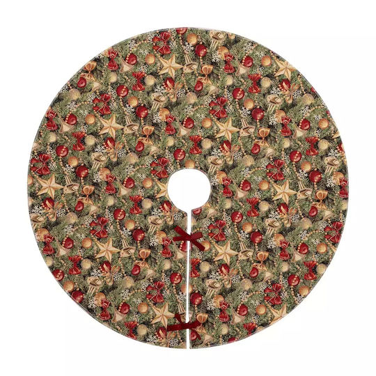 Happy Holiday Christmas Tree Apron Diameter 90cm