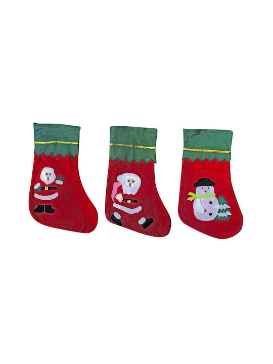 Christmas Decorative Socks L34xW24xH34cm (Μiscellaneous Designs/Colors)