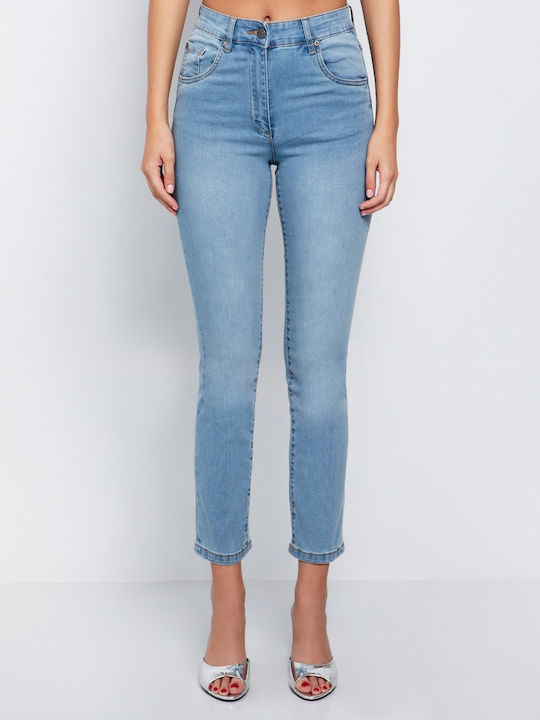Hoch tailliert Damenjeans in Enger Passform