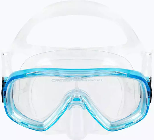 Cressi Ondina Jr Kids Snorkeling Set + Top Clear Aquamarine