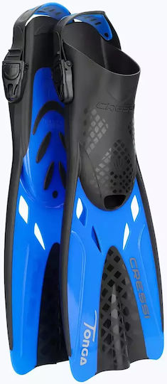 Cressi Baron + Tonga Black Blue Diving Set Size L-xl