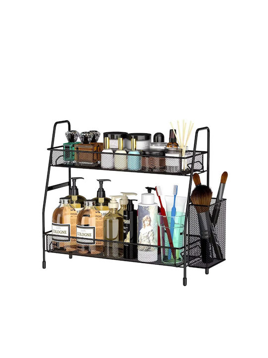 Two-Tier Kitchen-Bathroom Shelf Basket – Loft Style-47-27213_cz
