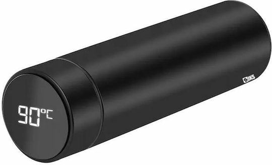 Μπουκάλι Θερμός Ανοξείδωτο 500ml Black