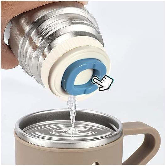 Μπουκάλι Θερμός Ανοξείδωτο 500ml Set Stainless Steel Interior