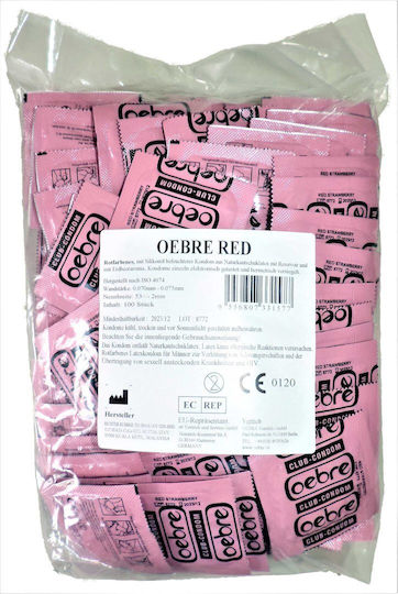 Oebre Oebre Kondome 100Stück Erdbeere
