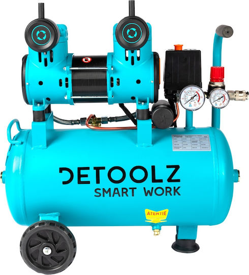Detoolz Compresor de aer cu Rezervor de aer 24lt