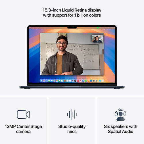 Apple MacBook Air 13.6" IPS Retina Display (M4-10-Core/16GB/256GB SSD/10-Core GPU) Midnight (International English Keyboard)