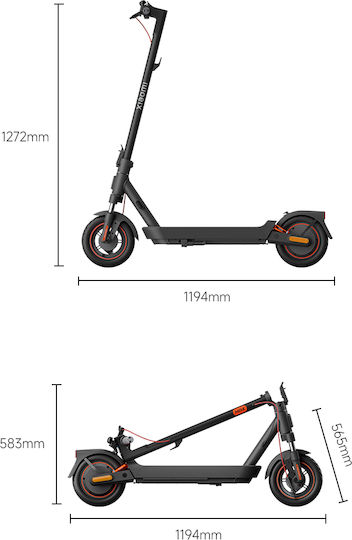 Xiaomi Електрически Тротинетка 5 Max Електрическо Патинo с 25km/h Максимална Скорост и 60km Автономия в Черен Цвят
