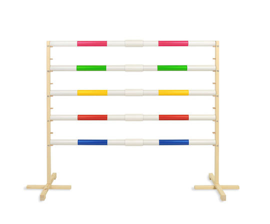 Jumping Obstacle Hobby Horse 160cm H-120 Cm Two Bars Green Blue