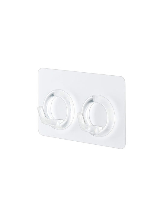 Bucătărie Cârlig de Baie Dublu ​2.7x2.7cm Transparent