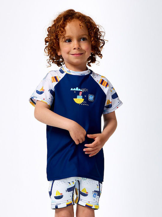 Splash About Costum de baie pentru copii Rashguard Albastră Splash About Costum de baie pentru copii Rashguard Albastră