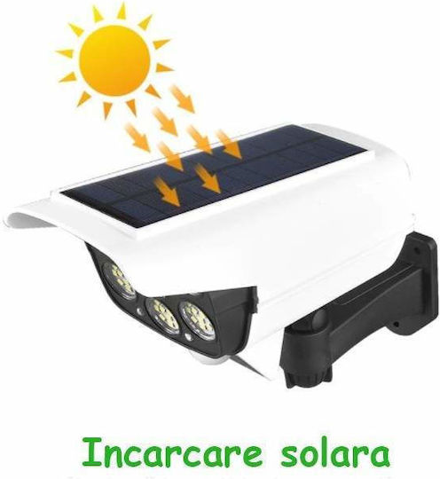Siks Fake Surveillance Camera Motion Sensor Light Solar Powered