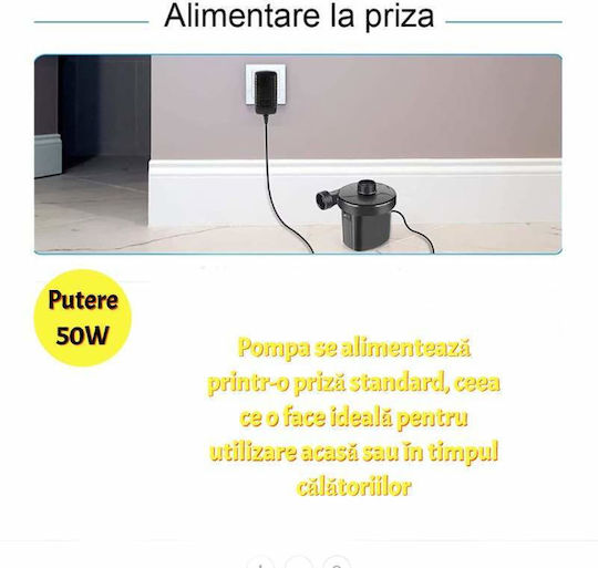 Ηλεκτρική Τρόμπα για Φουσκωτά 240V Μαύρο