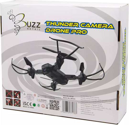 Buzz Retail Thunder Camera Drone Pro Drohne 2.4 GHz mit Kamera