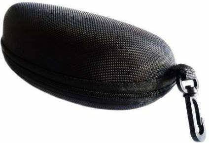 Siks Sunglasses Case Zippered Protective Pouch Black
