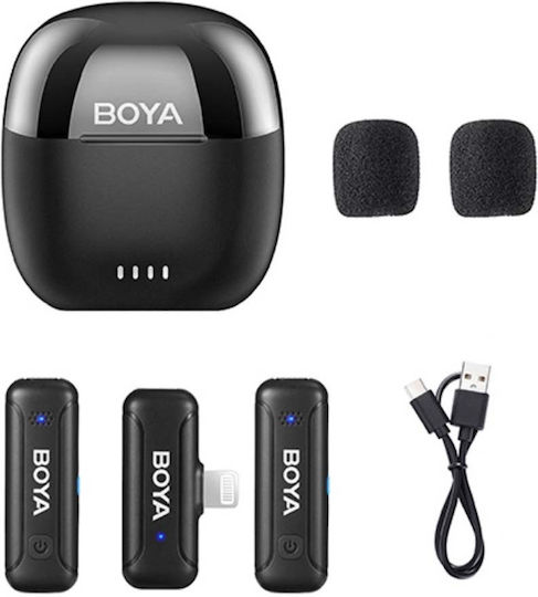 Boya BY-WM3T-D2 Ασύρματο Μικρόφωνο Πέτου, Clip On για Φωνητικά