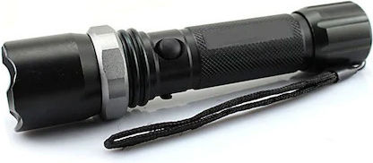 Wiederaufladbar Taschenlampe LED IP65 mit maximaler Helligkeit 300lm Schwarz