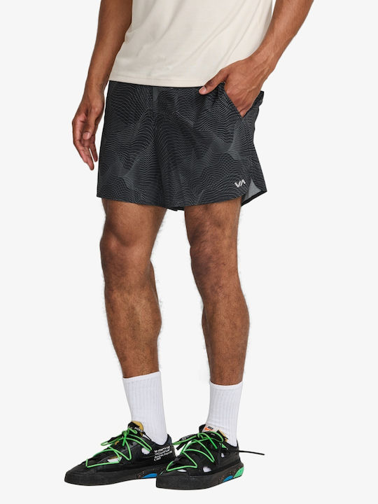 Șorturi de plajă Rvca Yogger Lite 15 pentru bărbați, Black Wave