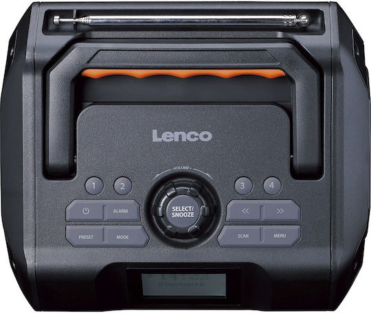 Lenco ODR-160GY Портативен Радиоприемник Акумулаторен DAB+ с USB Черен
