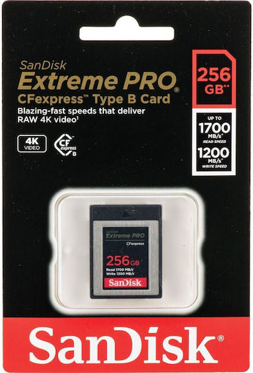 Sandisk Extreme Pro CFexpress 256GB Class 10 UHS-II 1700MB/s