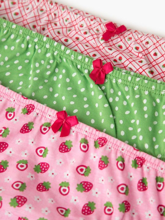 Minerva Kids' Set with Briefs White, Pink, Green 3pcs Minerva Kids' Set with Briefs White, Pink, Green 3pcs