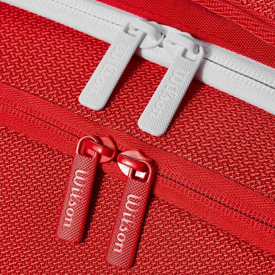 Wilson Super Tour Τσάντα Πλάτης Τένις 15 Ρακετών Κόκκινη