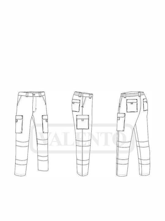 Valento Factory Παντελόνι Εργασίας Κίτρινο