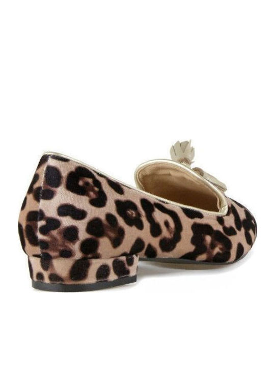 Дамски Loafers в Кафяв Цвят loaf-CQ09 (leo)