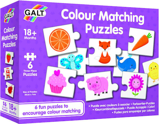 Puzzle pentru Copii World Of Colours pentru 1,5+ ani+ Ani Galt Toys