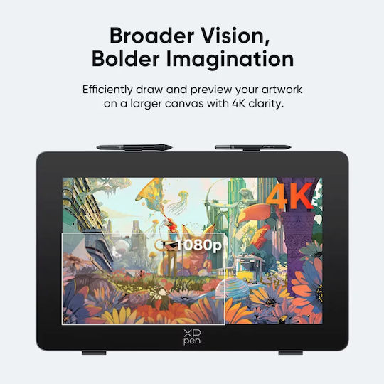 XP-Pen Artist 24 Pro Gen 2 Графичен таблет с дисплей 4K 23.8" Черен