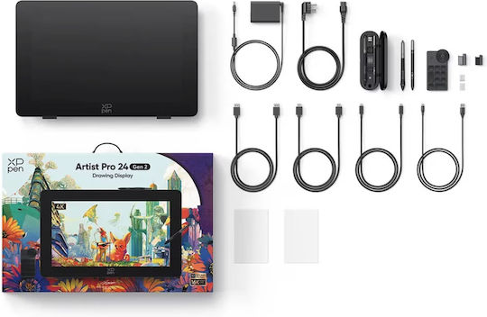 XP-Pen Artist 24 Pro Gen 2 Графичен таблет с дисплей 4K 23.8" Черен