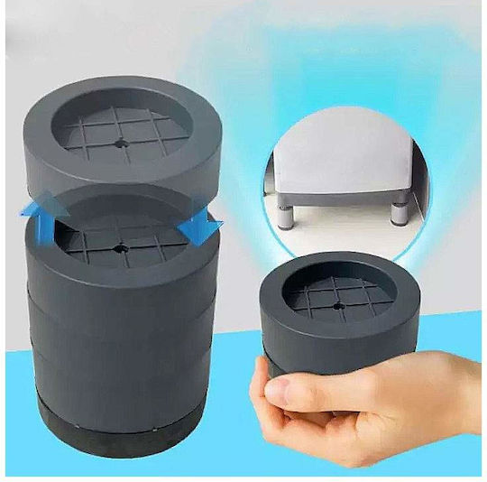 Set 4 Tampoane Anti-vibrație de Șase Picioare Reducere Zgomot Suport Anti-alunecare pentru Electrocasnice Mobilier