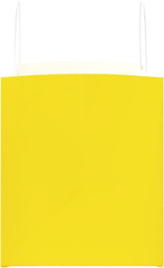 vidaXL Papier Tasche für Geschenke Gelb 32x24x22cm. 250Stück