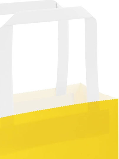 vidaXL Papier Tasche für Geschenke Gelb 45x48x17cm. 250Stück