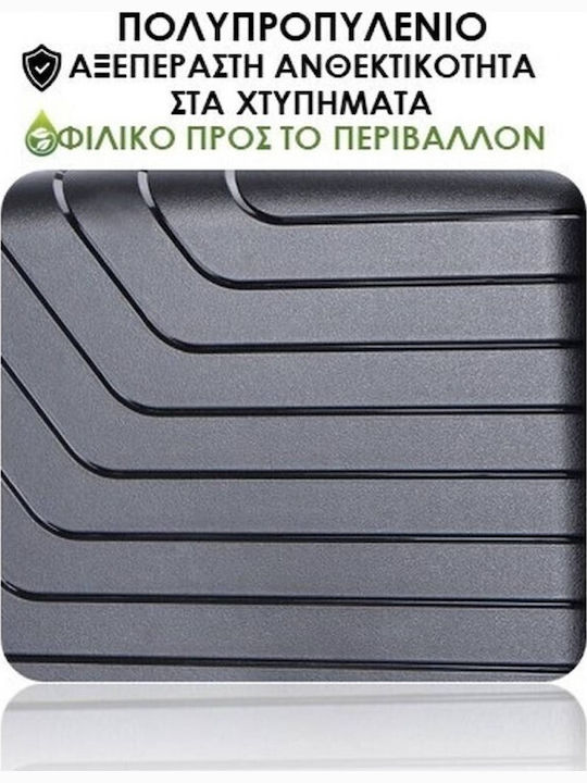 Lavor Μεγάλη Βαλίτσα Ταξιδίου Σκληρή Μαυρο με 4 Ρόδες Ύψους 75εκ.