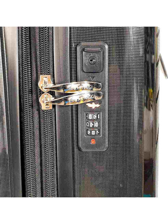 Bartuggi Cabin Hard Black Suitcase with 4 Wheels