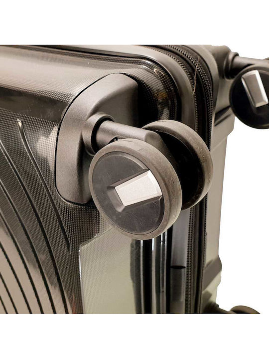 Bartuggi Cabin Hard Black Suitcase with 4 Wheels