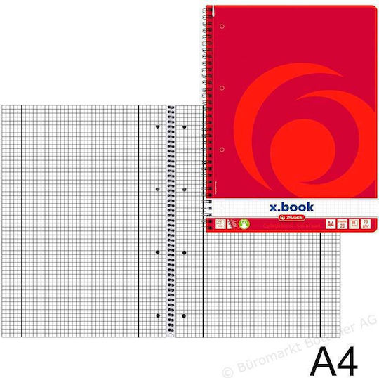 Herlitz Notebook 80 Sheets A4 Square