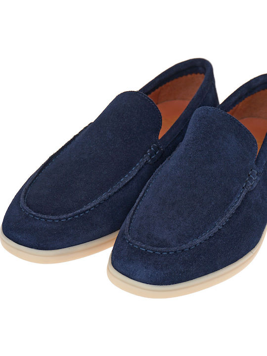 Men's Suede Loafers Blue